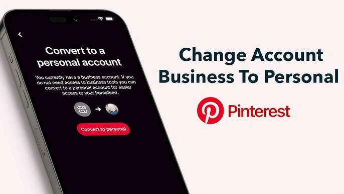 LeAnthony Stephens explains how to change a business Pinterest account into a personal Pinterest account